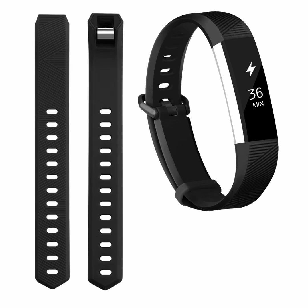 POY 2-Pack Replacement Sport Strap Bands for Fitbit Alta/Fitbit Alta HR (Black, - Walmart.com
