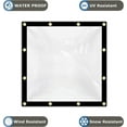 thumbnail image 3 of Covers & All Custom Clear Tarps Heavy Duty Waterproof Material, 18 oz Clear PVC Tearproof Tarpaulin, Available in Custom Sizes for Indoor & Outdoor Use (Custom Sizes, Clear), 3 of 7