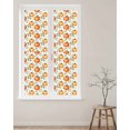 thumbnail image 2 of Window Privacy Film Fall Orange Pumpkin Stained Glass Window Film Decorative Sun Block Window Cover Watercolor Farmhouse Plants Leaves Window Clings Static Adhesive Sticker for Bathroom 17.7"x78.7", 2 of 7
