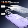 thumbnail image 6 of Shockproof Clear Case for iPhone 12/12 Pro, [Not Yellowing] [10FT Military Drop Protection] Hard Clear Back Four Corner Airbags Drop Protection Phone Cover, 6.1 inch, Transparent, 6 of 14