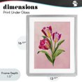 thumbnail image 4 of Stupell Industries French Country Vibrant Magenta Tulips Gray Framed Print Under Glass, 13 x 16, by Diane Neukirch, 4 of 8