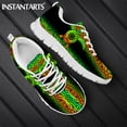 thumbnail image 1 of Zapatillas planas para hombre, con estampado tribal polinesio de tortuga, informales, con cordones, transpirables, para caminar, 1 of 6