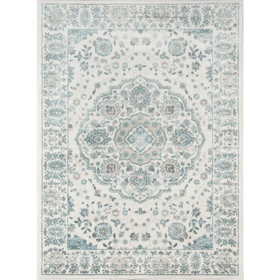 Momeni Brooklyn Heights Polyester and Polypropylene Machine Made Ivory Area Rug 9'3" X 12'6"