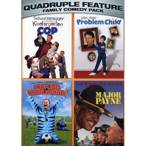 Kindergarten cop/Problem child/Kicking and screaming/Major Payne (DVD Quadruple Feature) [DVD]
