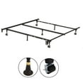 thumbnail image 4 of Twin, Full, Queen Sturdy Black Metal Adjustable Bed Frame w/Headboard Brackets, 4 of 5