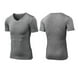 thumbnail image 4 of Camisas de Manga Corta de los Hombres Color Sólido Secado Deporte Tren Cuello en V, Spandex de Poliéster Ligero para el Ejercicio Y el Uso Diario, 4 of 9