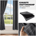 thumbnail image 5 of Blackout Curtains, 52 x 72 inch Blackout Curtains Set of 2 Panels, Thermal Insulated Room Darkening Curtains for Bedroom, Privacy Protection & Noise Reducing, Gray with Priting, 5 of 7