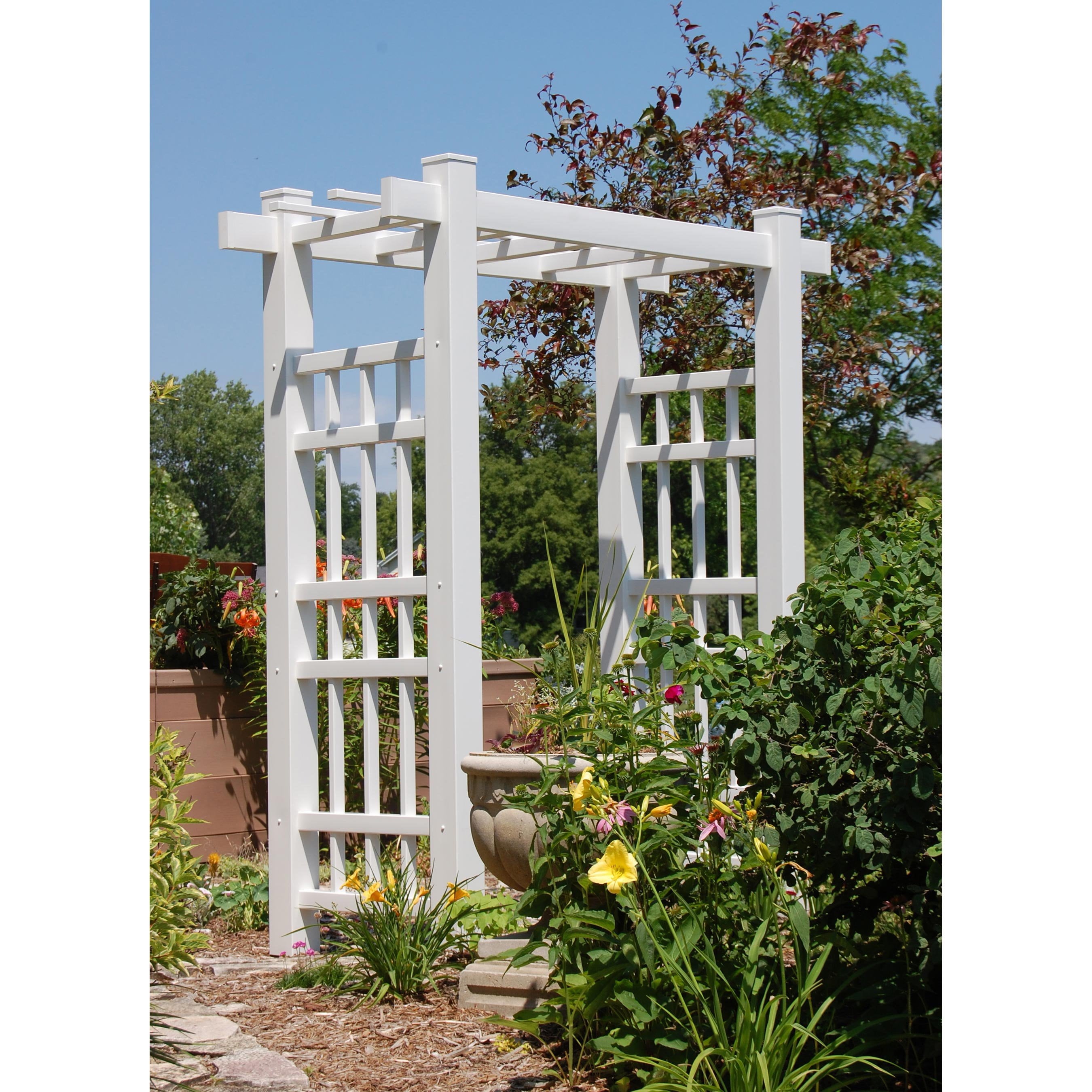 Dura-Trel Windsor 7-ft. Vinyl Pergola Arbor by Dura-Trel
