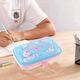 thumbnail image 4 of Caja para lápices, sostiene bolígrafos, contenedor de almacenamiento duradero, cierre de cremallera seguro, 4 of 5
