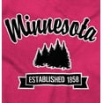 thumbnail image 2 of Minnesota Cute Pine Tree Souvenir Plus Size Crewneck Graphic Tee Shirt Brisco Brands 4X, 2 of 3