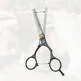 thumbnail image 4 of Unique Bargains 1 Set Adjustable Tooth Style Hair Cutting Scissors for Hair Styling Silver Tone Black, 4 of 7