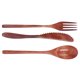 thumbnail image 3 of Cubiertos de Madera Cuchara de Madera Portátil de Teca para Almuerzos Escolares para Picnics para Comida Callejera para Barbacoas Juego de cubiertos de viaje Cuchara de madera Jueg ANGGREK Cocina, Decoración y Otros, 3 of 8