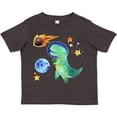 thumbnail image 3 of Inktastic Tyrannosaurus Rex Vs. Meteor Fun Space Dinosaur Boys or Girls Toddler T-Shirt, 3 of 5