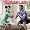 thumbnail image 4 of Bandas elásticas de tela antideslizantes, bandas de entrenamiento para mujeres y hombres, ejercicios para levantamiento de cadera, muslos, sentadillas y yoga., 4 of 5