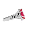 thumbnail image 2 of JackAni 10k Gold Simulated Ruby July Birthstone 2026 Class Graduation Ring - Size 7.50, 2 of 5