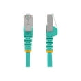 thumbnail image 3 of StarTech 14ft CAT6a Ethernet Cable - Low Smoke Zero Halogen (LSZH) - 10 Gigabit 500MHz 100W PoE RJ45 S/FTP Aqua Network Patch Cord Snagless w/Strain Relief (NLAQ-14F-CAT6A-PATCH), 3 of 5