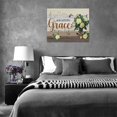 thumbnail image 4 of Farmhouse Floral Wall Decor Rustic Country Flowers Hummingbird Pictures Wall Art Amazing Grace Painting Canvas Print Framed Home Artwork For Bathroom Bedroom Kitchen Office 16"x12", 4 of 6