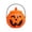 B, variant on Halloween Handheld Bow Embroidered Pumpkin Basket 7.9 x 5.2 Inch cloth Pumpkin Basket Trick or Treat Buckets Goodie Candy Gift Bags for Halloween Gift Decoration,20cm,Pink