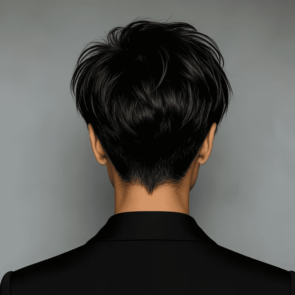 Short Layered Pixie Cut Human Hair Wigs With Bangs Chic Elegent Pixie Cut Wigs Lightweight Wavy Full Machine Made Wear and Go None Lace Front Wigs with Bangs