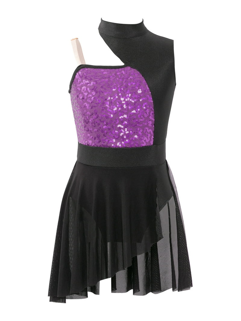 CHICTRY Short Dresses Figure Skating Kids Girls Dance
