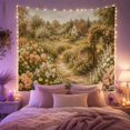 thumbnail image 2 of Winding Pathway Garden to Quaint Cottage, Peaceful Cottagecore Style for Garden Lovers, Country Cottage Art, Housewarming Gift Tapestry Wall Hanging for Living Room and Bedroom, 2 of 7