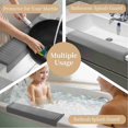 thumbnail image 4 of Sink Edges Protector, 20x4 Inch Expandable Silicone Sink Splash Guard Sink Accessories, Multipurpose Sink Countertop Protector for Kitchen Bathtub Sinks, Granite, Quartz, 4 of 7