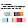 thumbnail image 6 of PBT MA Profile Ball Shape Backlit Keycap Mechanical Keyboard Black, 6 of 8
