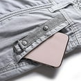 thumbnail image 6 of IROINNID Reduced Cargo Shorts for Men Pure Color Outdoors Pocket Beach Work Trouser Cargo Shorts Pant,Gray, 6 of 8