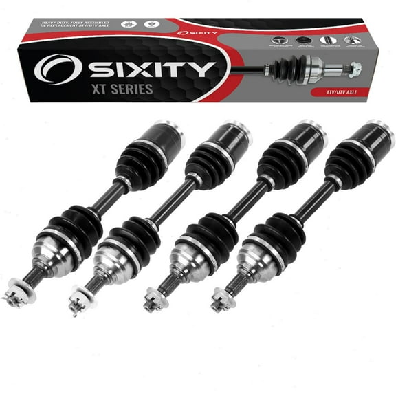 4 pc Sixity XT Front Rear Left Right Axles compatible with Arctic Cat 250 4x4 300 1998-2001