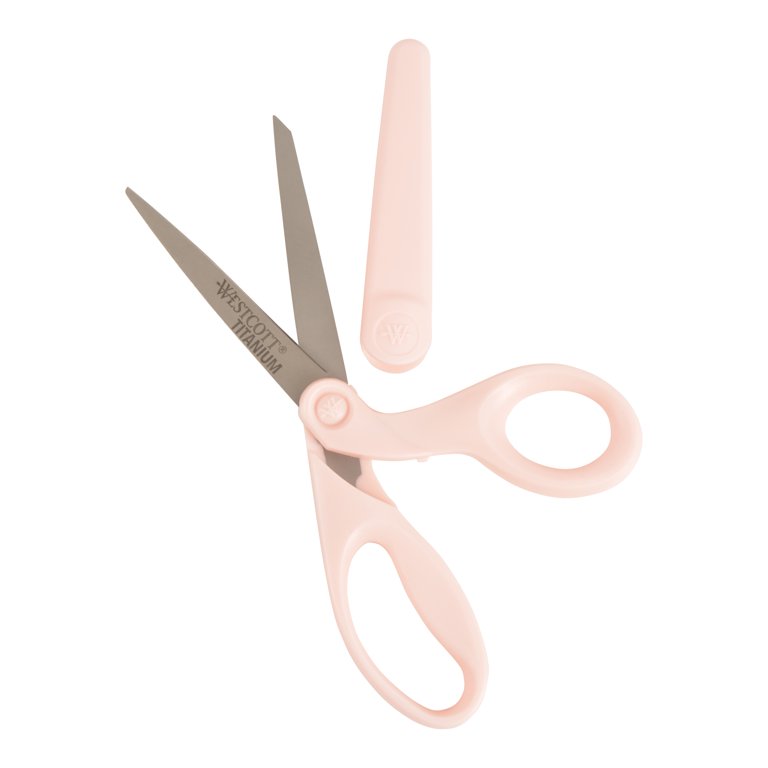 Westcott Titanium Bonded Rag Snips, Crafting and Quilting Scissors (16108)