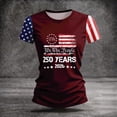 thumbnail image 5 of Women USA 250th Anniversary Shirt Patriotic Independence Day Shirt Women Casual Crew Neck Short Sleeve Top, 5 of 6