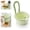 Green, variant on Hanging Sink Drain Basket for Kitchen, Kitchen Sink Strainer Basket, Faucet Hanging Filter Basket, Self-Cleaning Press Drain Basket With Fine Mesh and Automatic Dump Design (Pink)