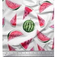 thumbnail image 1 of Soimoi Cotton Duck Fabric Watermelon Fruits Print Fabric by Yard 42 Inch Wide, 1 of 3