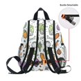 thumbnail image 5 of FORMRS Kids School Backpack with Front Zippered Pocket 12" Student Travel Daypack, Purple Vegetables Pattern, 5 of 6