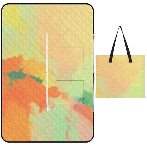 Marble Texture Waterproof Picnic Blanket with Foldable Zipper, Suitable for Outdoor Use, Suitable for Travel, Camping, Beaches, Parks, Grasslands, Picnic Blanket Accessories
