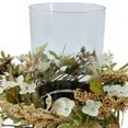 thumbnail image 5 of Mainstays Indoor Decorative Hurricane Pillar Candle Holder with Faux Florals, 8 Inch, 5 of 8