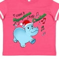 thumbnail image 4 of Inktastic I Want a Hippopotamus for Christmas Hippo in Santa Hat Boys or Girls Toddler T-Shirt, 4 of 5