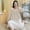R Q 2037 bai, variant on DanceeMangoo Autumn Winter Warm Flannel Women Sleepwear Shirt Long NightDress Women Sleepshirt Loose Ladies Nightgown Girl Outwear Nightdress