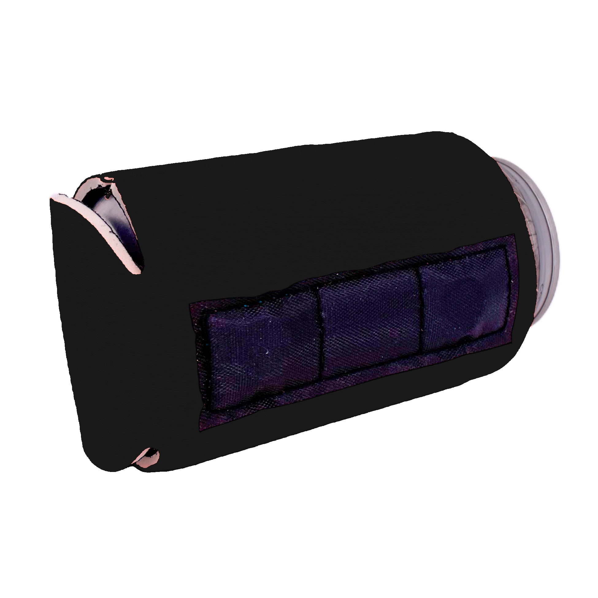 Blank Magnetic Neoprene Can Coolie (6 Pack Black)
