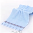 thumbnail image 2 of Mecorevxz Bath Towel Soft and Absorbent Bath Towel Fast Dry Hand Towel Ideal for Bathrooms Kitchens and Gyms,13.3x29.1inch(Light Blue), 2 of 7