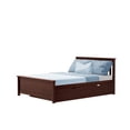 thumbnail image 3 of Max & Lily Full Size Bed Frame with Trundle, Solid Wood Platform Bed with Storage, 3 of 10