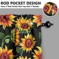 thumbnail image 5 of Farmhouse Bohemian Curtains 36 Inch Short - 3 Panel Floral Vintage Set with Rustic Botanicals, Rod Pocket Window Treatment for Country Style, 5 of 6