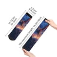 thumbnail image 2 of Salouo Starry Sky Flying Tiger Pattern Unisex Middle Tube Socks,Middle-Finger Knee High Socks Over The Calf Tube Stocking Crew Stockings for Women and Men Tube Socks, 2 of 8