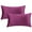 Purple, variant on REGALWOVEN Pack of 2 Velvet Decorative Throw Pillow Covers Modern Cushion Covers with Zipper Brown 12" x 20"