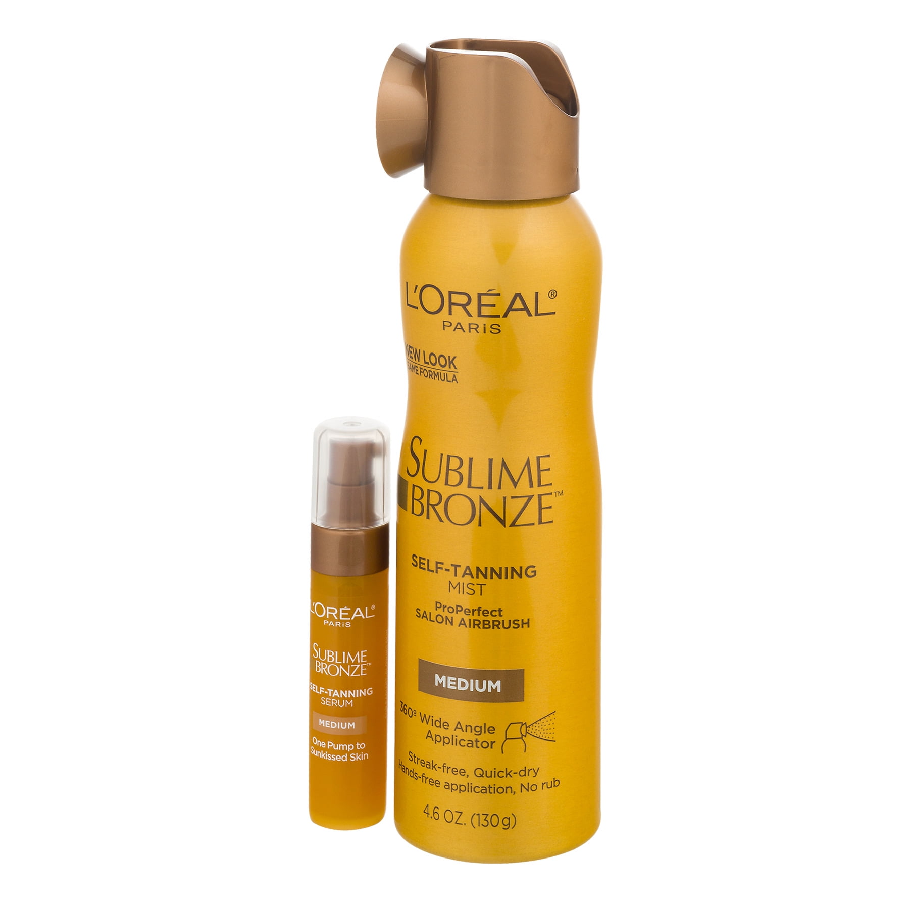 L'Oreal Paris Sublime Bronze Self-Tanning Mist Medium, 4.6 OZ