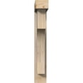thumbnail image 2 of Ekena Millwork 5 1/2"W x 24"D x 36"H Westlake Block Smooth Bracket w/ Offset Brace, Douglas Fir, 2 of 25