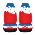 thumbnail image 5 of XYZCANDO Serbian Flag Splatter Car Seat Covers Breathable Cloth Waterproof Car Front Seat Covers Automobile Seats Interior, Soft Auto Interior Decor Sedan Truck, 5 of 10