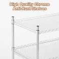 thumbnail image 4 of Ourlova Heavy Duty Commercial Grade Utility Cart 3 Tire with Low Handle Bar Steel Service Cart with Wheels, 4 of 6