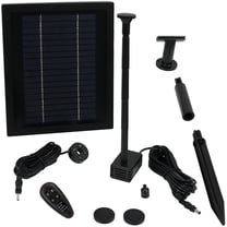 Sunnydaze 65 GPH Solar Pump for Outdoor Fountains with 47" Lift and Battery Pack