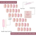 thumbnail image 4 of Press On Nails Glamnetic Blush Dunes Short Squoval 30 Uñas, 4 of 6